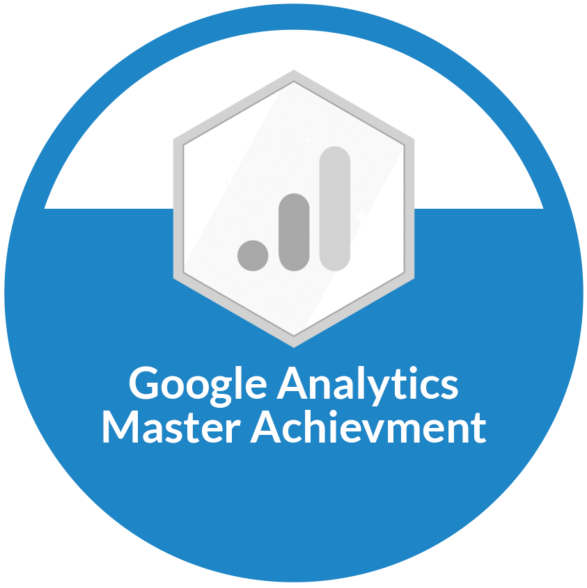 google analytics master achievment badge